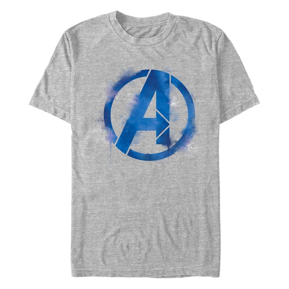 Fifth Sun Marvel Men's Avengers Endgame Spray Paint Logo, Short Sleeve T-shirt