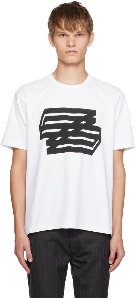 Junya Watanabe White Printed T-Shirt