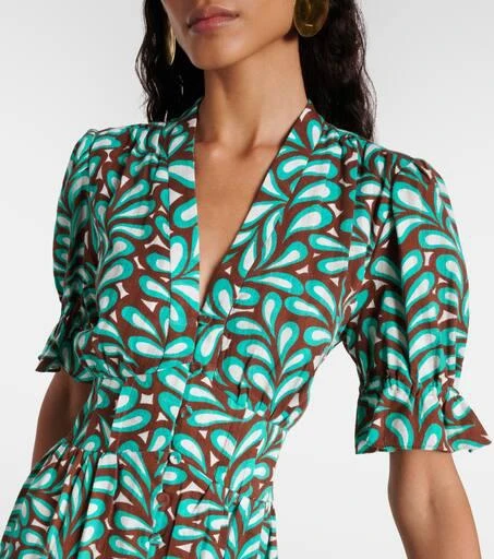 Diane von Furstenberg Erica printed cotton midi dress 4