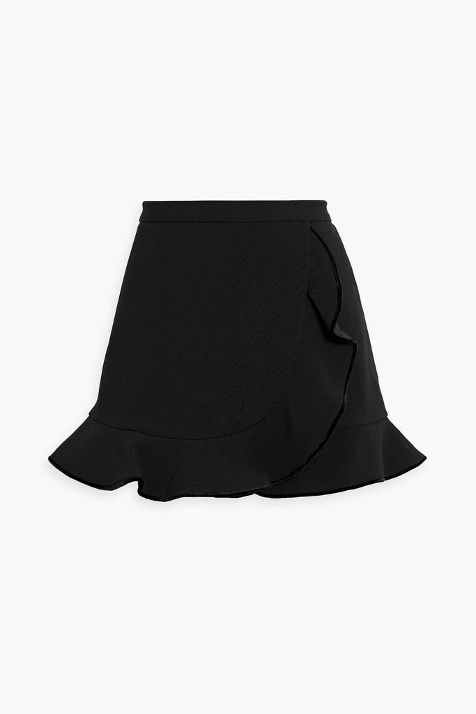 RED Valentino Skirt-effect brushed-felt shorts - Shorts