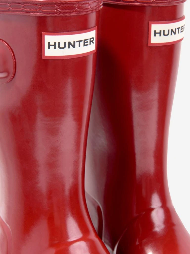 Hunter Hunter Kids Original Gloss Wellington Boots in Red 7