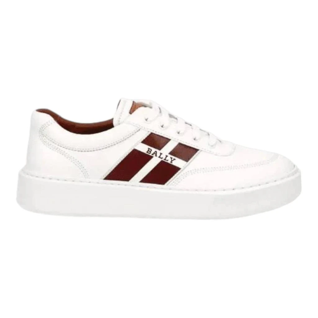 Bally Coby 6240536 Men's White Lamb Leather Sneakers Size 11.5 1