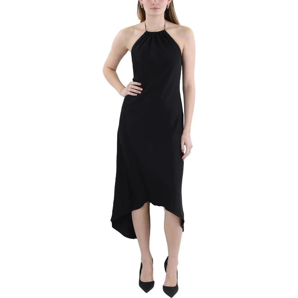 Alice + Olivia Rayni Womens Satin Midi Halter Dress - Dresses & Skirts - BeyondStyle Alice + Olivia Rayni Womens Satin Midi Halter Dress - Dresses & Skirts - BeyondStyle