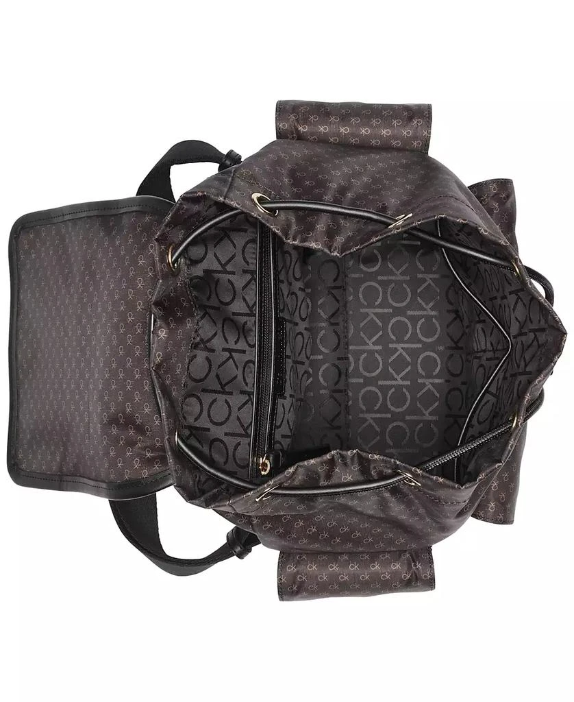 Calvin Klein Elora Nylon Mini Signature Front Buckle Backpack 4