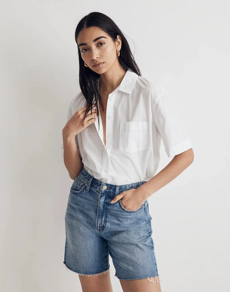 Madewell Signature Poplin Short-Sleeve Button-Down Shirt 1