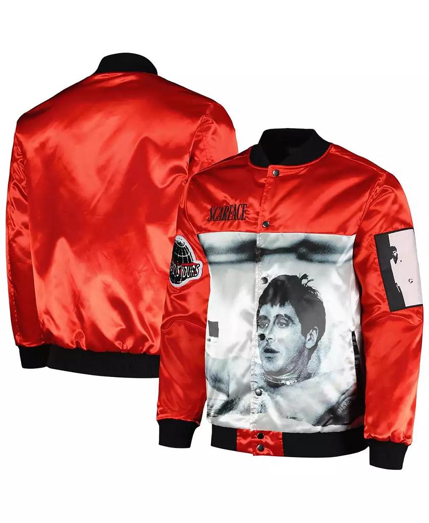 Reason Men's and Women's Red Scarface The World is Yours Varsity Full-Snap Jacket
