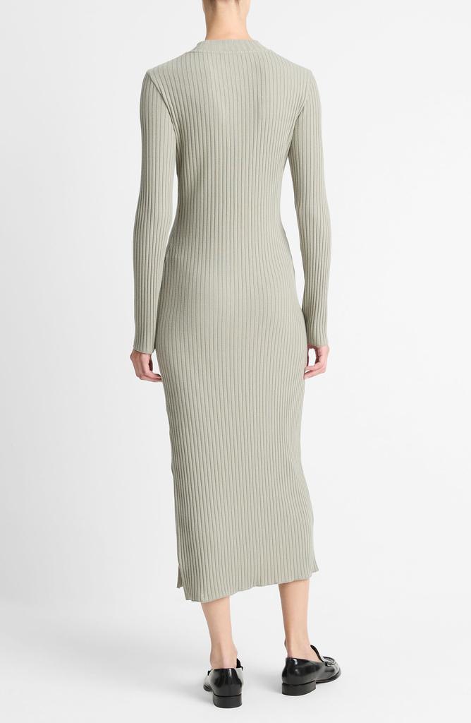 Vince Long Sleeve Rib Maxi Dress