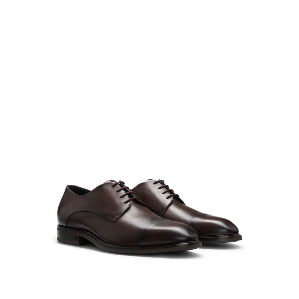 Hugo Boss Leather Derby shoes with cap toe