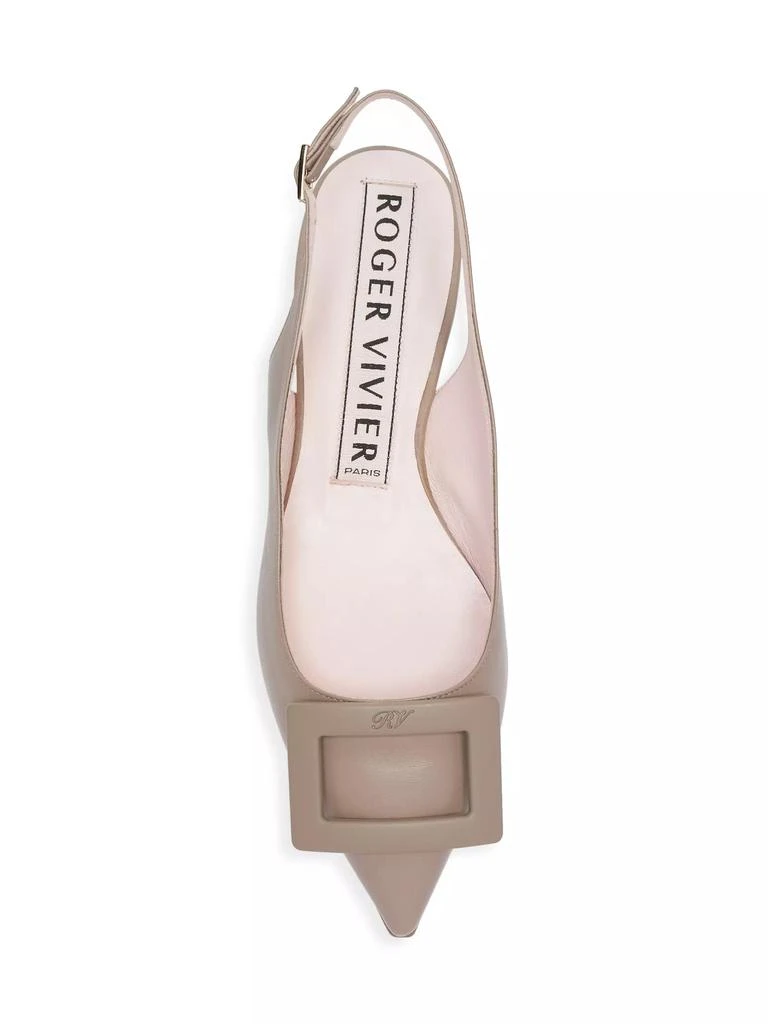 Roger Vivier Gommettine Buckle Sling Back Ballerina Flats 5