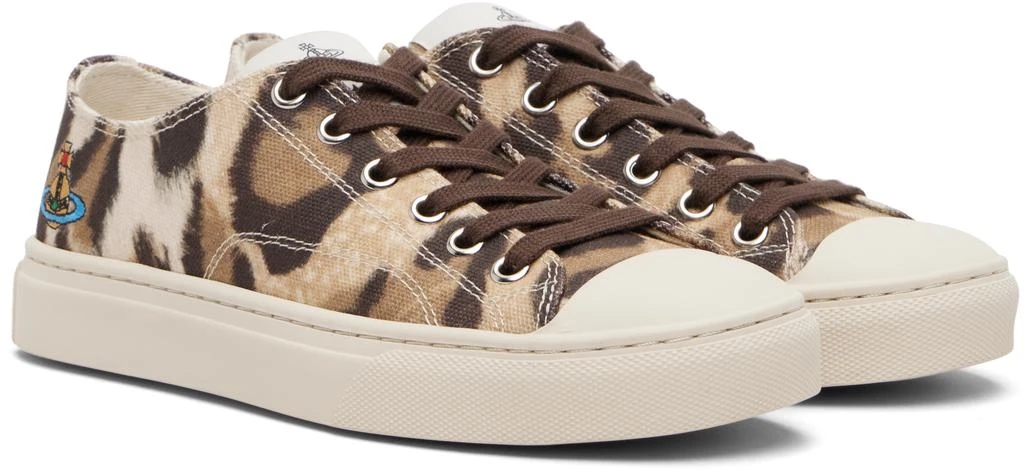 Vivienne Westwood Brown Low Top Plimsoll Sneakers 4