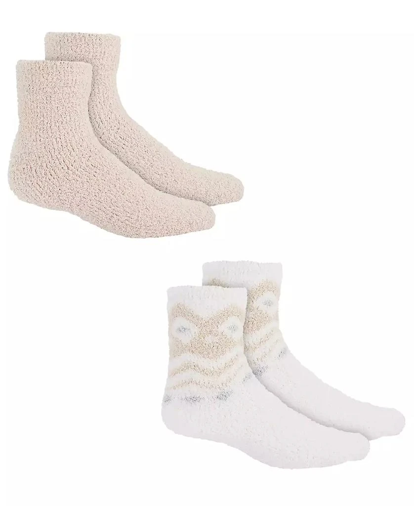 Charter Club Women's 2-Pk. Fuzzy Butter Socks, Created for Macy's 2