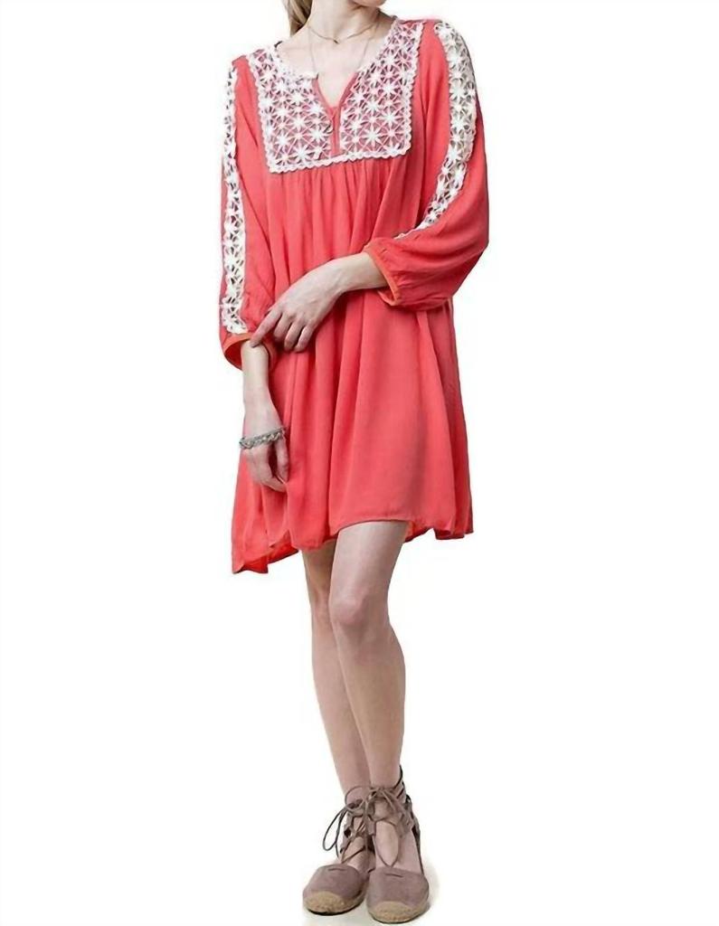 Kori Kori - Lace Peasant Dress