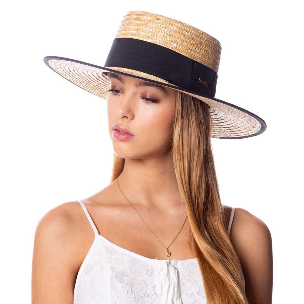 Epoch Hats Company Angela & William Braid Natural Straw Women's Boater Hat