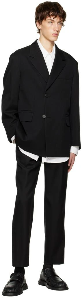 Solid Homme Black Vented Trousers 4