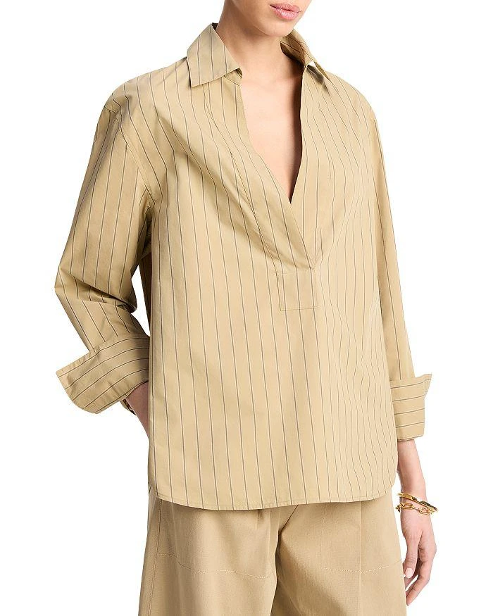 Vince Relaxed Long Sleeve Popover Shirt 3
