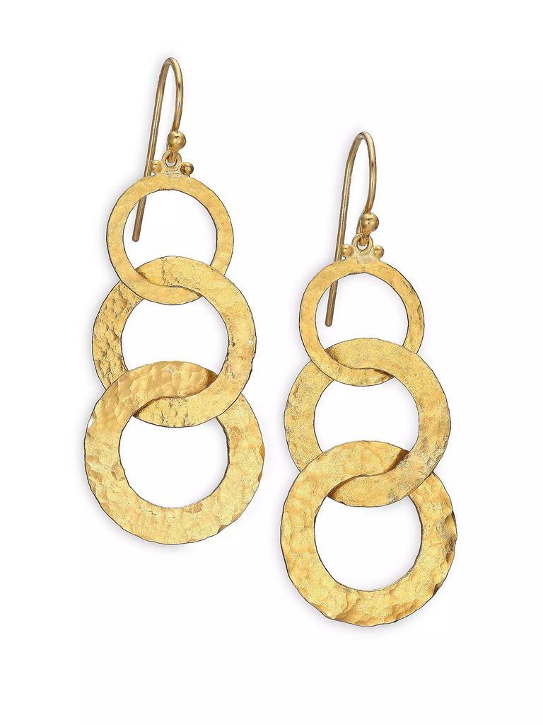 Gurhan Hoopla 24K Yellow Gold Infinity Triple-Drop Earrings