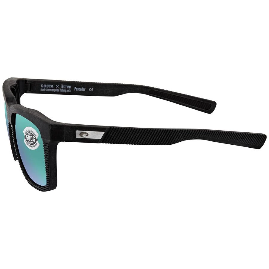 Costa Del Mar Pescador Green Mirror Polarized Glass Square Men's Sunglasses 6S9029 902902 55 2