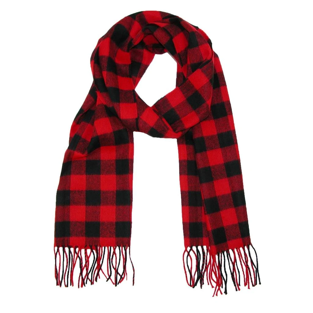 David & Young Softer Than Cashmere Buffalo Plaid Winter Scarf 1