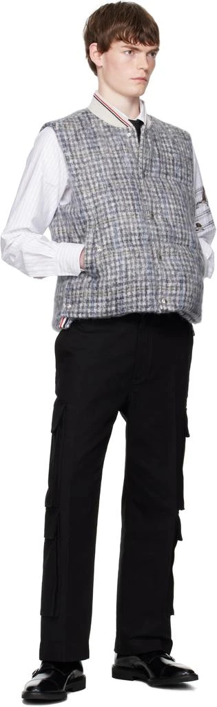 Thom Browne Black Washed Cotton Utility Chino Cargo Pants 4