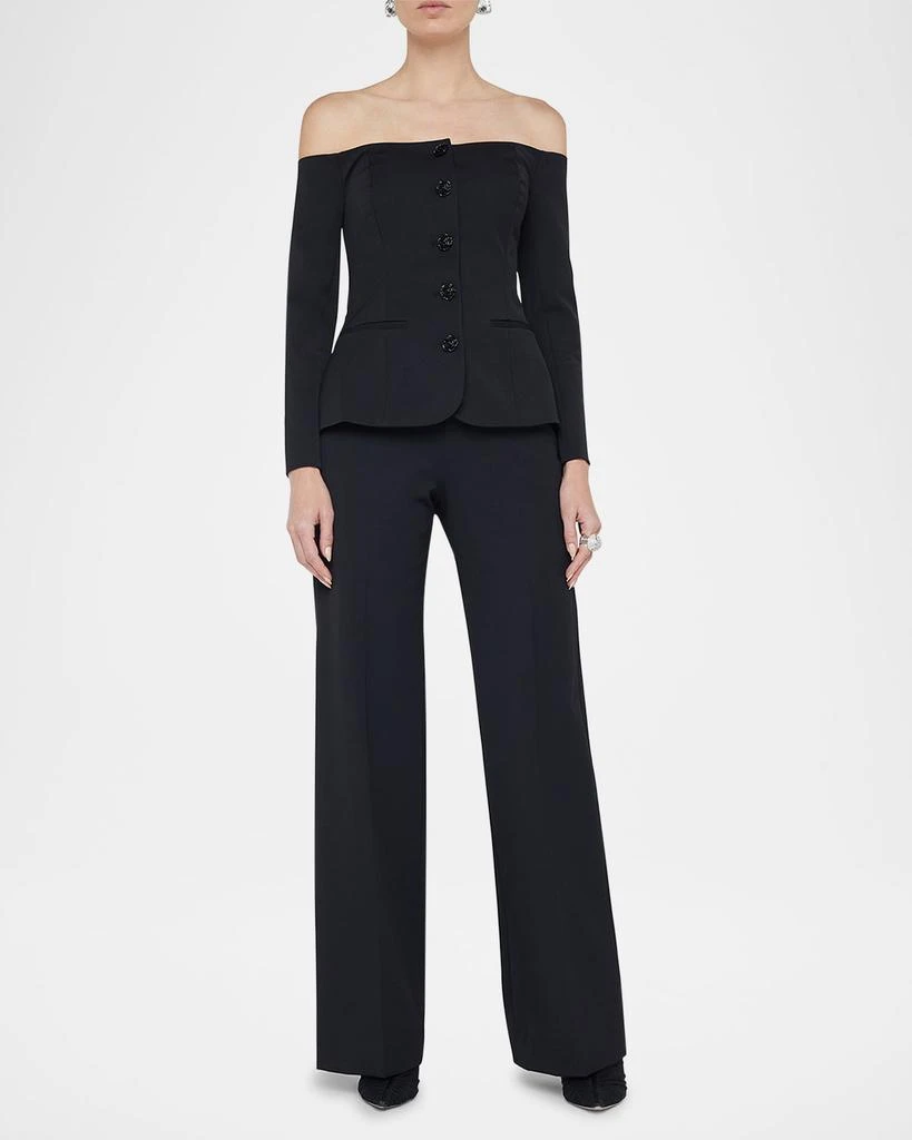 L'Agence Alice Off-Shoulder Blazer 2