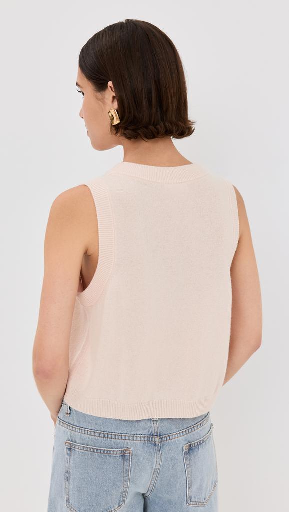 Sablyn Sterling Cropped V Neck Boxy Tank