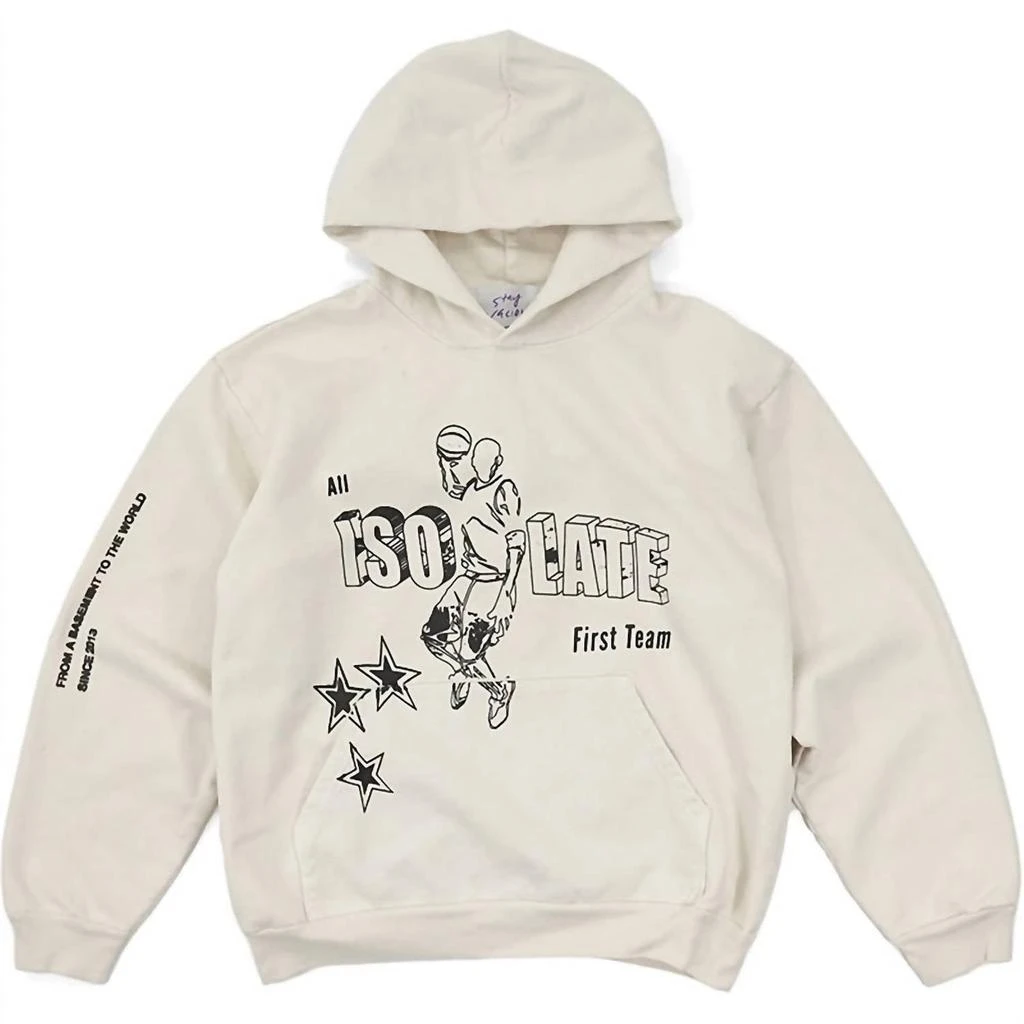 Gracious Mfg. Men
s Isolate Reflective Hoodie In Cream