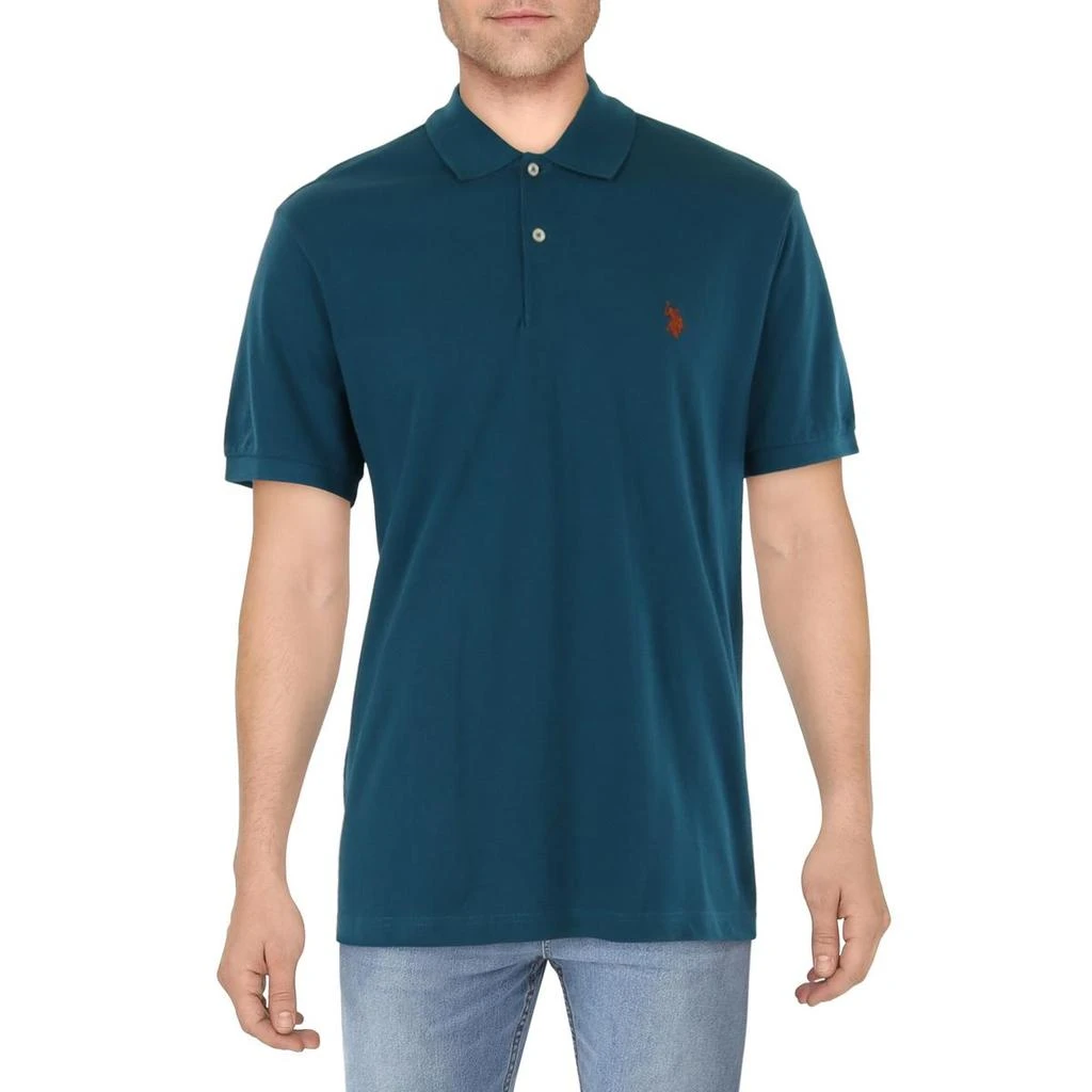 U.S. POLO ASSN. Mens Pique Short Sleeves Polo Shirt 8