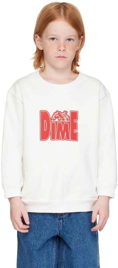 Dime Kids White Club Sweatshirt 1