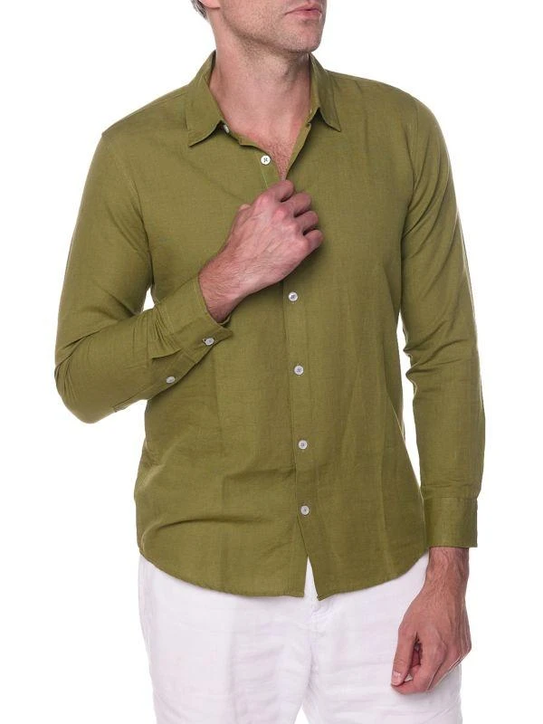 Ranee's Slim Fit Linen Blend Shirt 3
