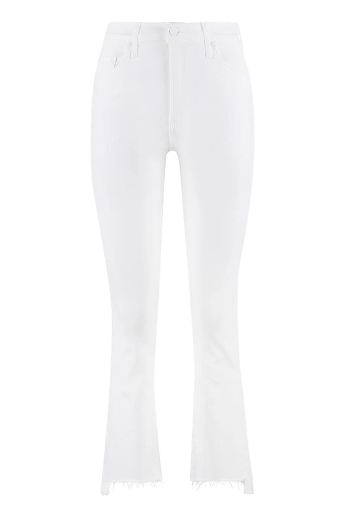 MOTHER INSIDER CROP STEP FRAY DENIM JEANS 1