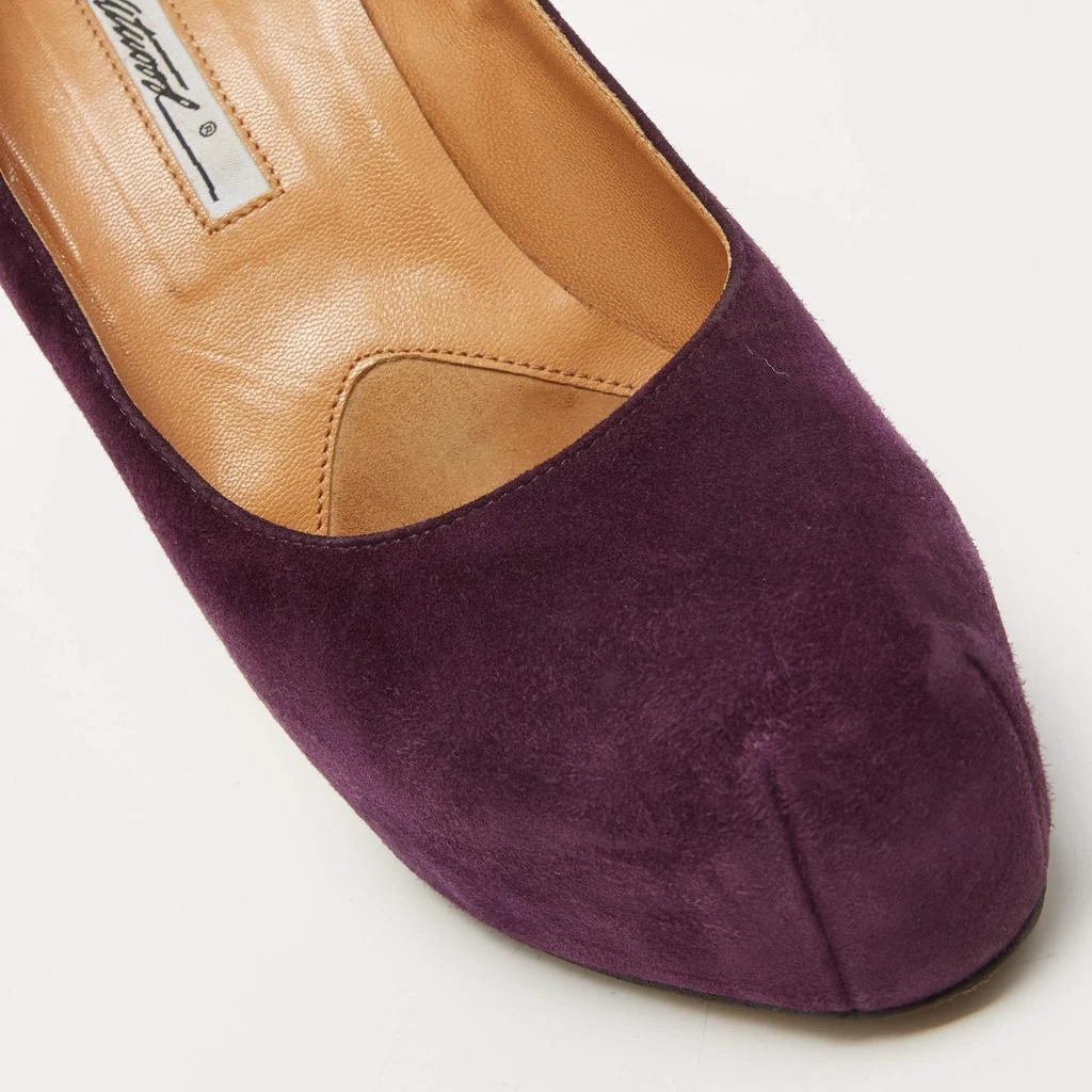 Brian Atwood Brian Atwood Purple Suede Maniac Platform Pumps Size 38.5 7
