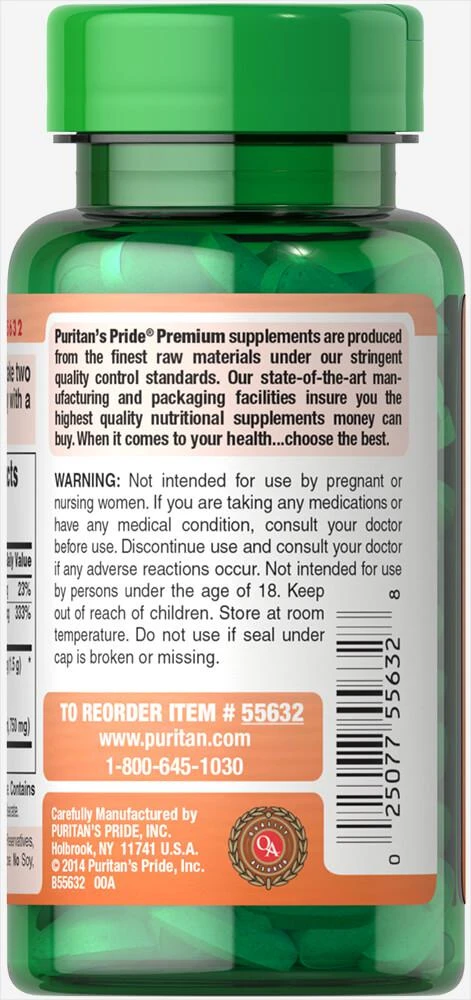 Puritan's Pride Garcinia Cambogia 750 mg 60 Caplets 4