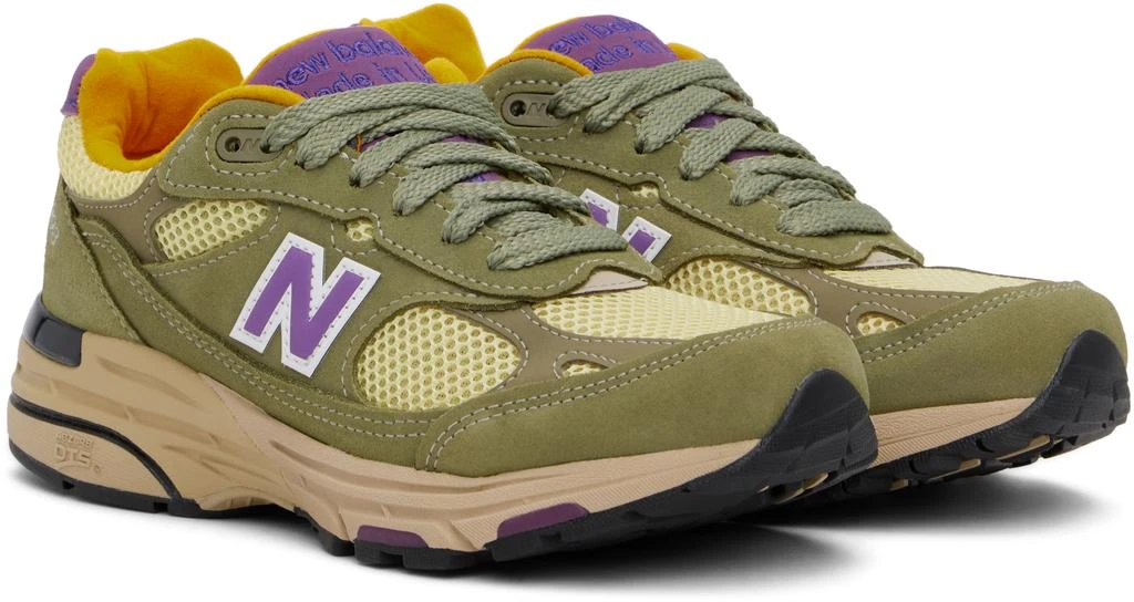 New Balance Green & Yellow Made in USA 993 Sneakers 4