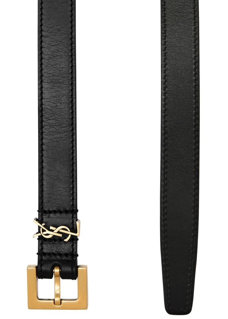 Yves Saint Laurent Logo leather belt 3