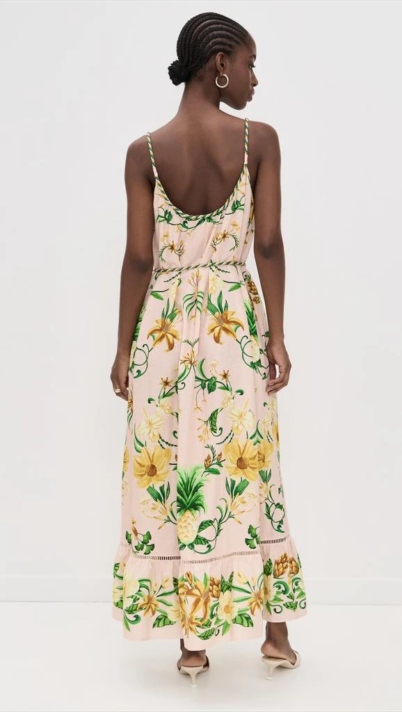 Farm Rio Botanical Beauty Pink Maxi Dress 2