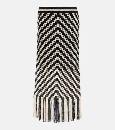 Zimmermann Halliday crochet cotton midi skirt 1
