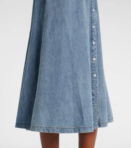 VERONICA BEARD Ruben denim midi dress 5