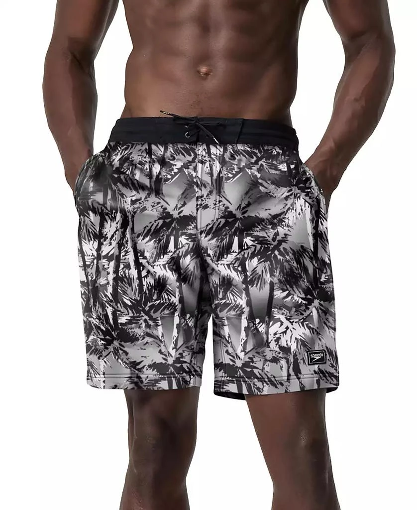 Speedo Men's Hawaiian Sky Bondi Basin Palm Print Drawstring 9" Boardshorts 1