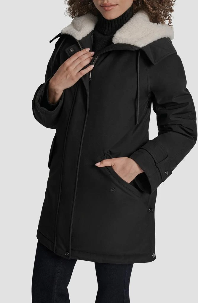 DKNY Faux Fur Lined Hooded Softshell Parka 5