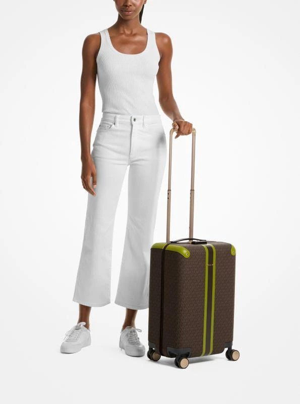 Michael Kors Striped Signature Logo Suitcase 4