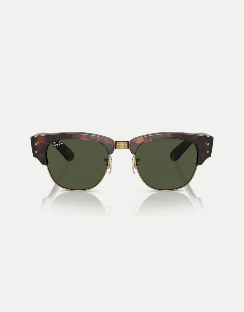 Ray-Ban Ray-Ban Clubmaster mega sunglasses with green lens  display picture 1