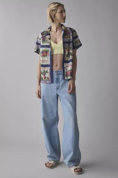BDG BDG Asher Printed Souvenir Short Sleeve Button-Down Shirt