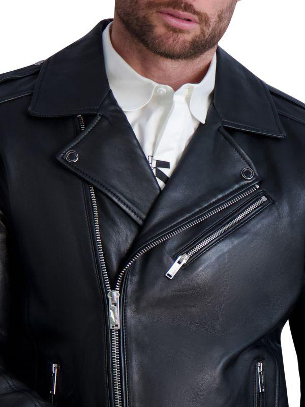 Karl Lagerfeld Leather outlet Moto Jacket