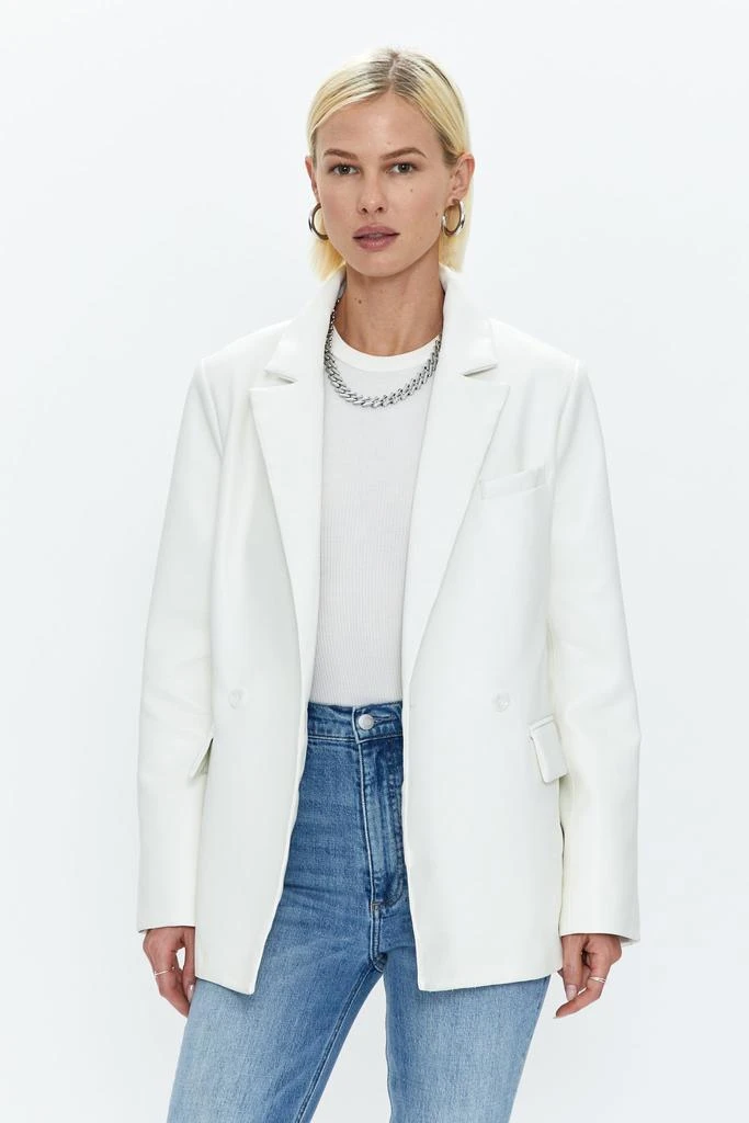 Pistola Denim Joni Fitted Blazer - Ivory 1