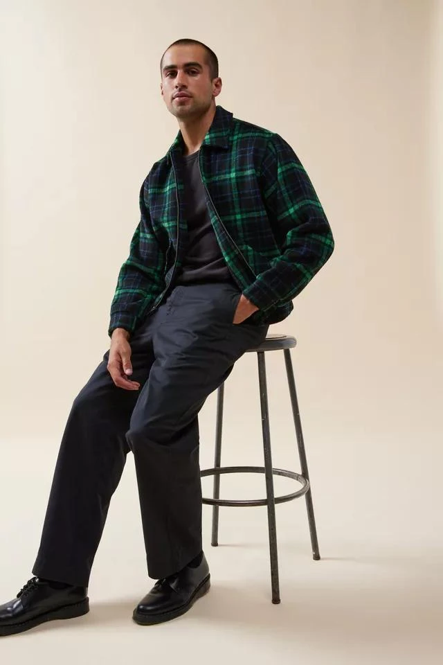 Urban Outfitters UO Plaid Brushed Zip Jacket 2