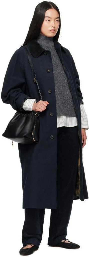 A.P.C. Navy Gaspard Coat 4