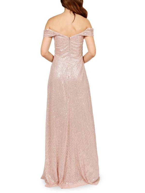 Rene Ruiz Collection Sequin Off Shoulder Gown 2