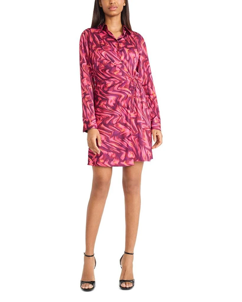 Donna Morgan Side Tie Shirt Dress 1