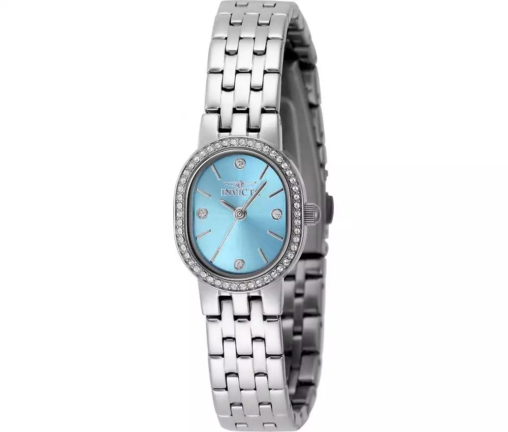 Invicta Women's 49073 Angel Quartz PC21J Light Blue, Silver Dial Watch