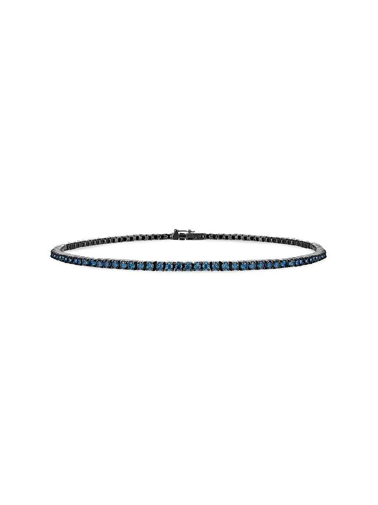 LANA 14K Black Gold
1.82 TCW Blue Diamond Tennis Bracelet